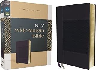 NIV Wide Margin Bible Navy