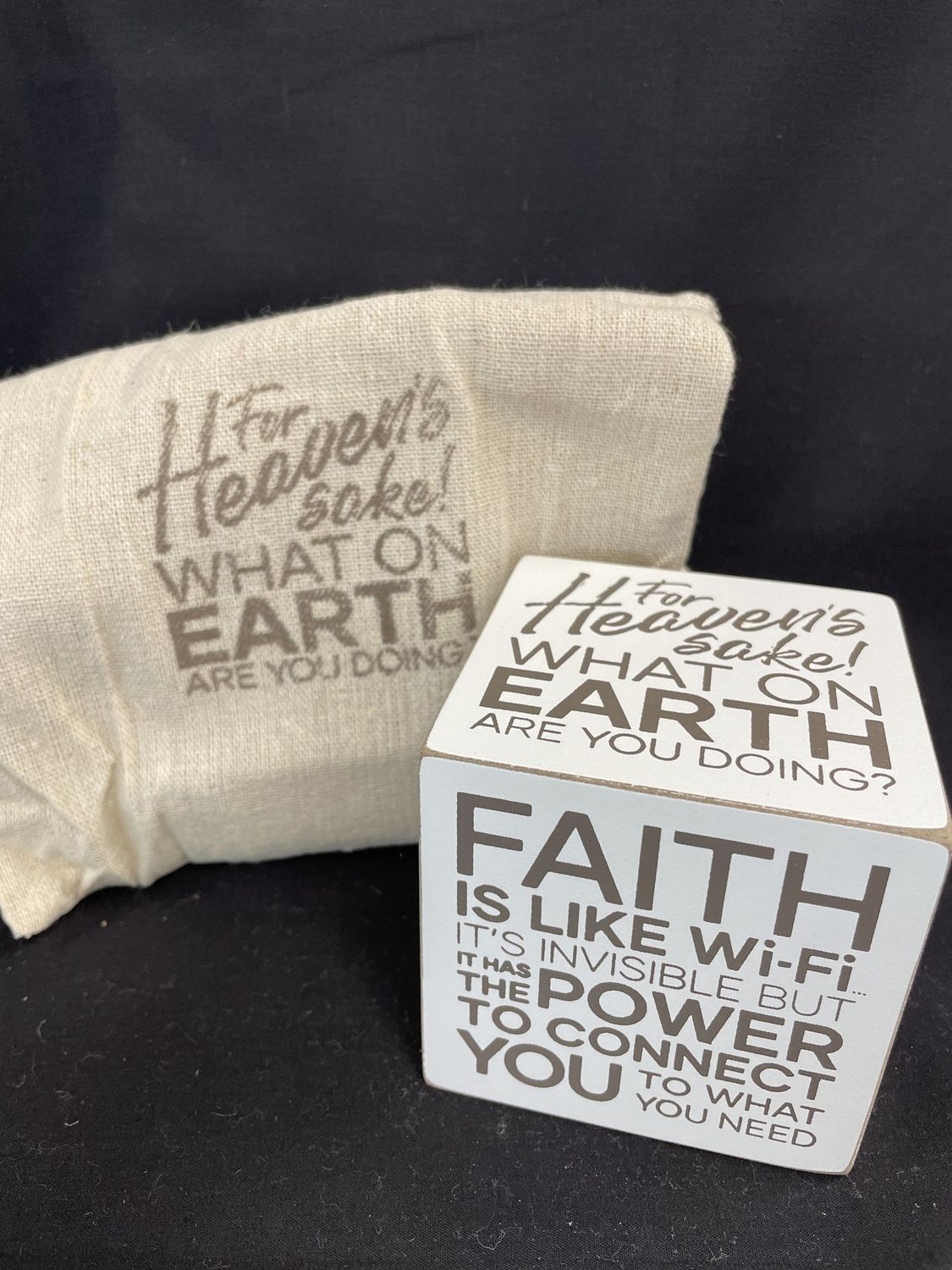 Quote Cubes Heaven's Sake