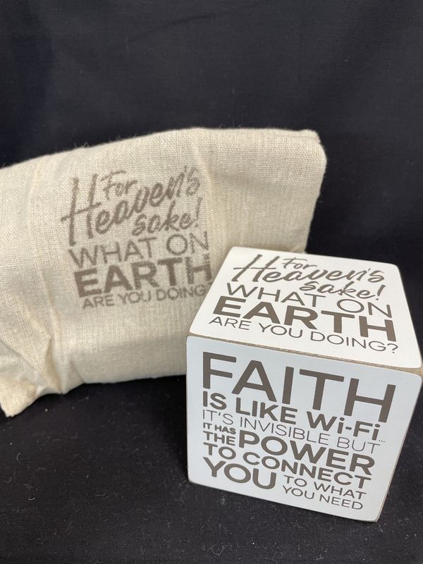 Quote Cubes Heaven's Sake