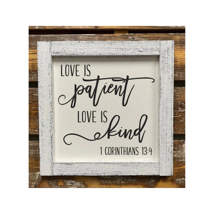 Wall Art- Love is Patient