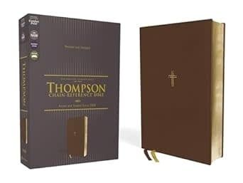 NASB 1995 Thompson Chain-Reference Bible (Comfort Print)-Brown Leathersoft