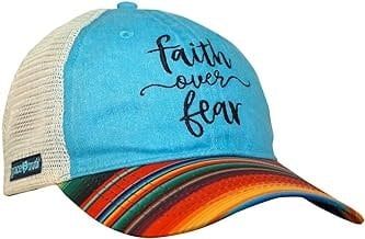 Faith Over Fear Stripes Ball Cap