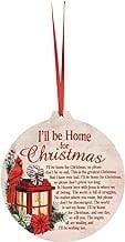 Home for Christmas Wooden Ornament