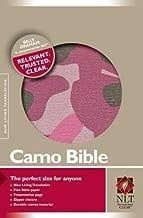 Camo Bible NLT (Canvas, Pink)