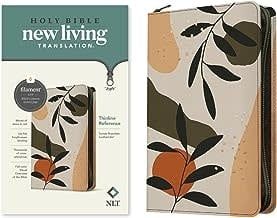 NLT Thinline Reference Sunset Branches Zippered Bible
