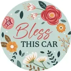 Bless Floral Car Coaster