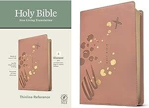 NLT Thinline Reference Filament LeatherLike, Brushed Pink, Red Letter