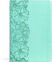 CSB Large Print Thinline Bible (Value Edition)-Light Teal LeatherTouch