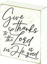 Give Thanks Tabletop Wood Block