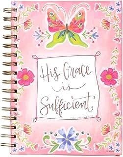 Journal-Wirebound-His Grace Is Sufficient (8.5&quot; x 6.5&quot;)