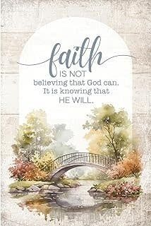 Faith is Not MB 4x6 Plaque