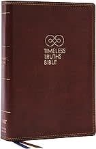NET Timeless Truths Bible Brown Leathersoft