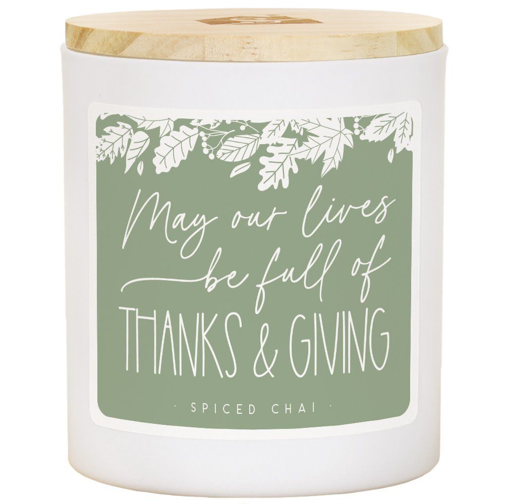Candle Thanks Giving Green