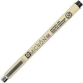 Pen-Pigma Micron (08) MED Point Bible Note Pen-Black