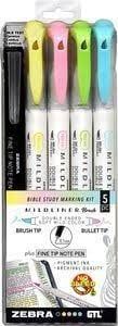 Bible Marking Kit Mildliners Brush &amp; Bullet tip