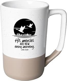 Designer Mugs-Pebble-His Mercies (Lamentations 3:23)