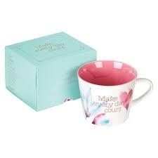 Mug-Pink Petals/Make Every Day Count
