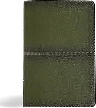 CSB Men&#39;s Daily Bible Olive Leathertouch