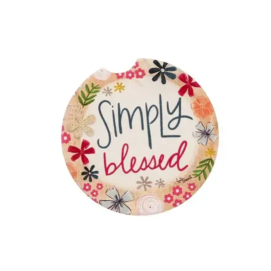 Simply Blessed Car Coaster