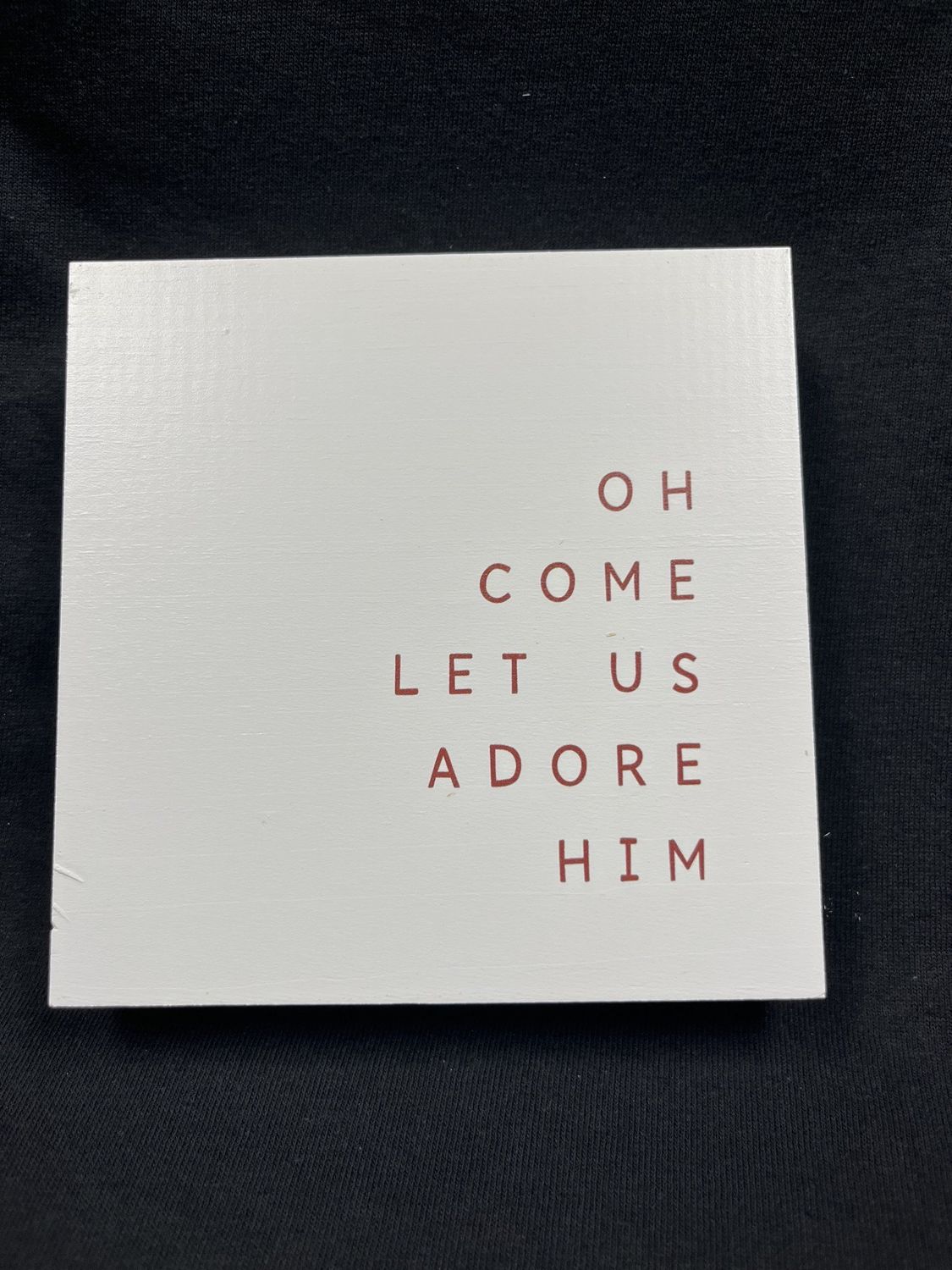 Oh Come Let Us Adore Him