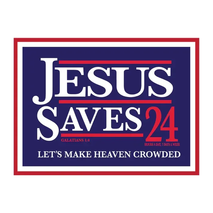 Sticker: Jesus Saves 24