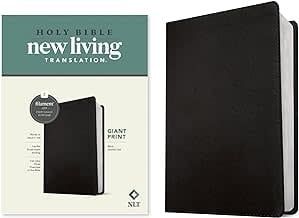 NLT Giant Print Bible Filament-Enabled Edition-Black LeatherLike