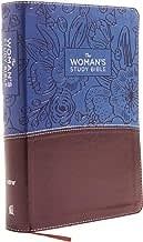 NIV Woman&#39;s Study Bible (Full-Color)-Blue/Brown Leathersoft