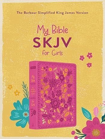 SKJV My Bible for Girls - Pink and Gold Florals