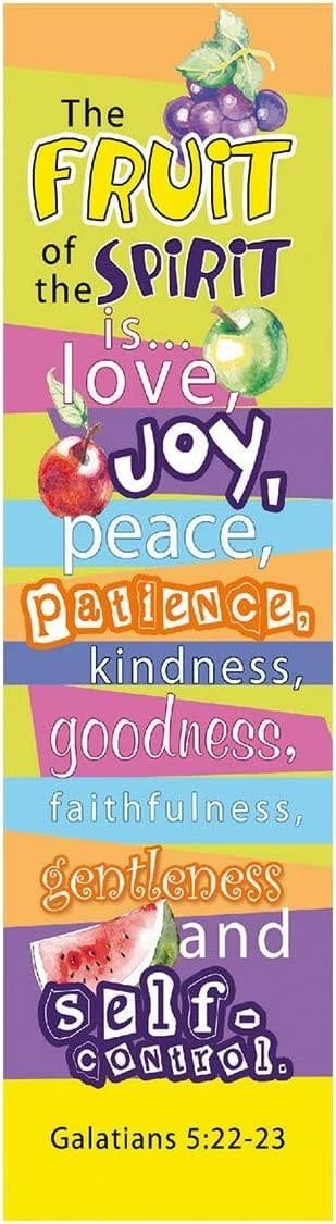 Christian Art Gifts BMP046 The Fruit of the Spirit Pkg. of 10 Paper Bookmarks