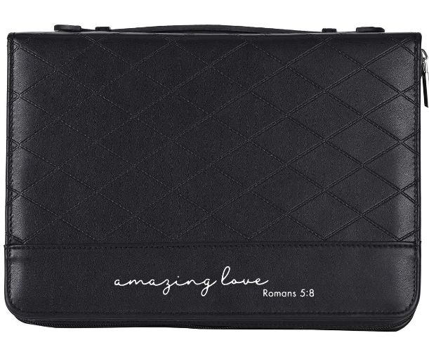 BIBLE CASE QUILTED AMAZING LOVE BLACK XL