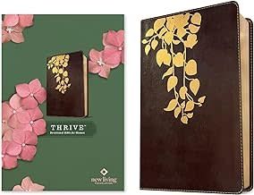 NLT THRIVE Devotional Bible For Women-Cascade Deep Brown LeatherLike