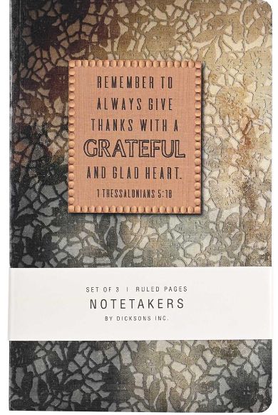 NOTETAKERS THANKS WITH A GRATEFUL HEART