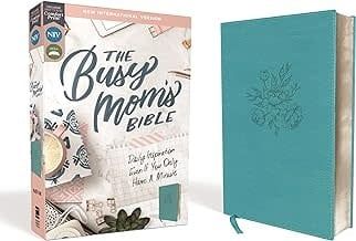 NIV The Busy Mom&#39;s Bible (Comfort Print)-Teal Leathersoft