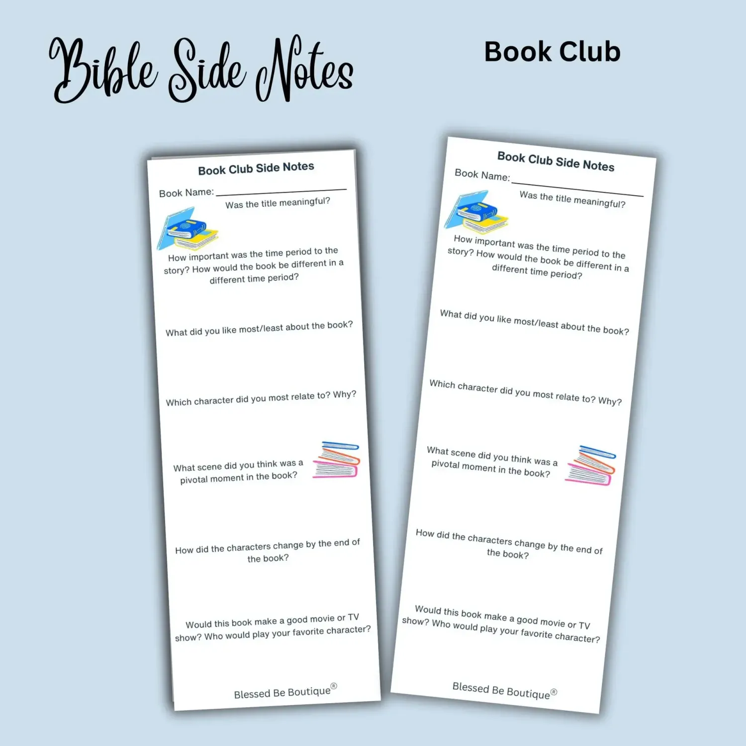 Bible Side Notes- Book Club Side Notes