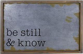Wall Art-Metal-Be Still &amp; Know (15&quot; x 23&quot;)