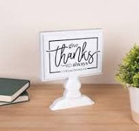Tabletop Decor-Give Thanks Always (7 x 8.5)