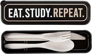 Cutlery Set: Eat. Study. Repeat.