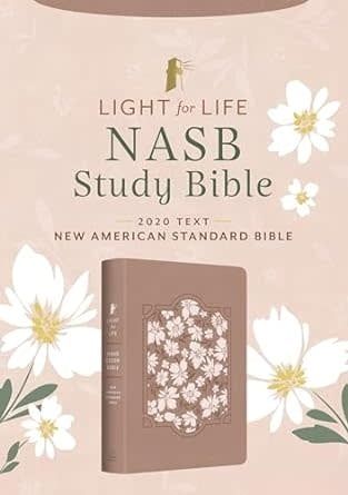 NASB Study Bible Light for Life (Blush Bouquet)