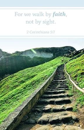 General Worship Bulletin: By Faith (Package of 100): 2 Corinthians 5:7