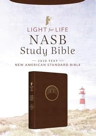 NASB Study Bible Light for Life (Mahogany Lighthouse)