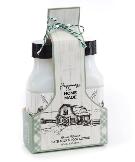 Bath Gift Set-Home Made (Lavender Vanilla Bath Milk &amp; Body Lotion)