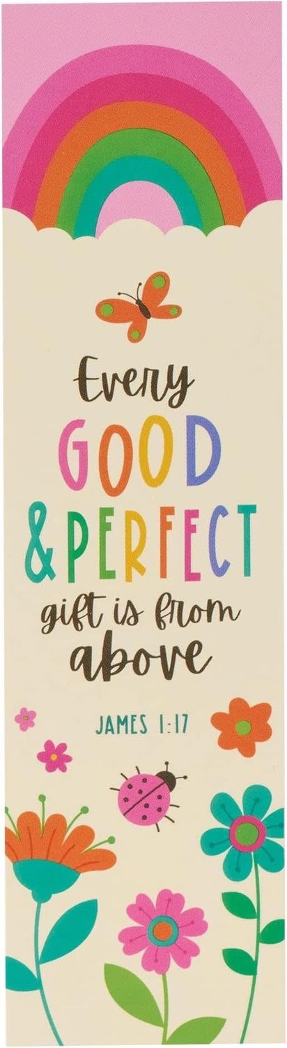 Christian Art Gifts Bookmark-Rainbow/Every Good &amp; Perfect Gift James 1:17 (Pack of 10)