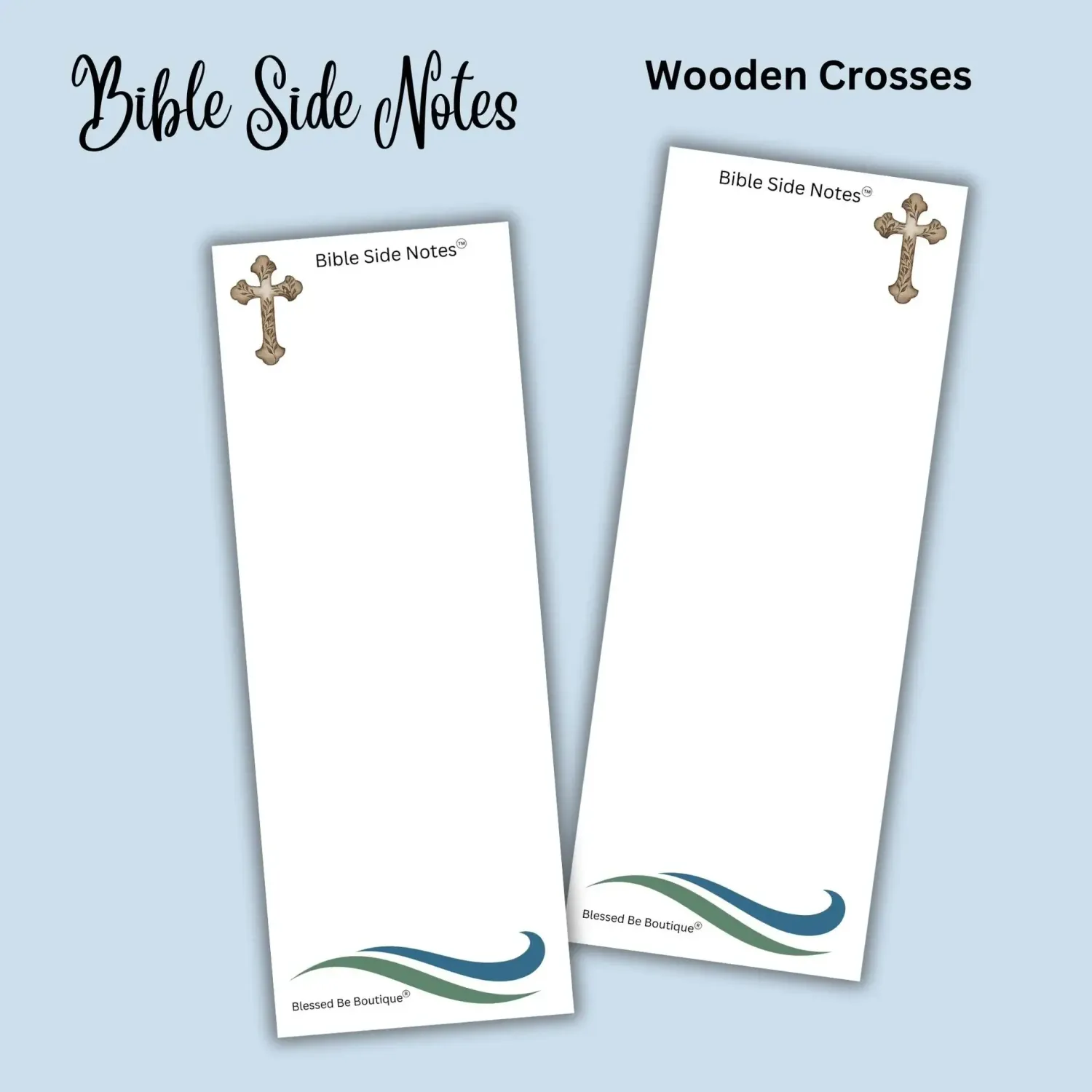 Bible Side Notes- Wooden Crosses