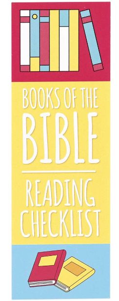BOOKMARK BIBLE CHECKLIST 2X6 12-PACK