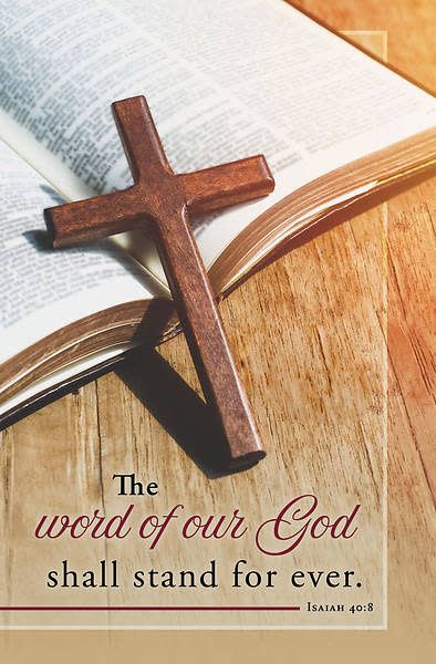 The Word of God Shall Stand Forever Bulletin