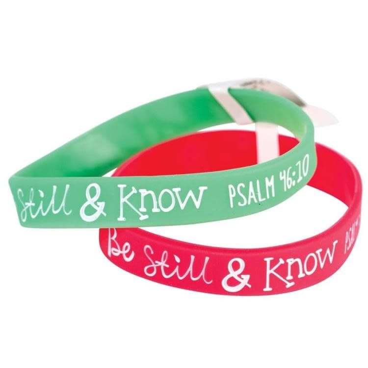 Be Still And Know Silicone (Bracelet/Wristband)
