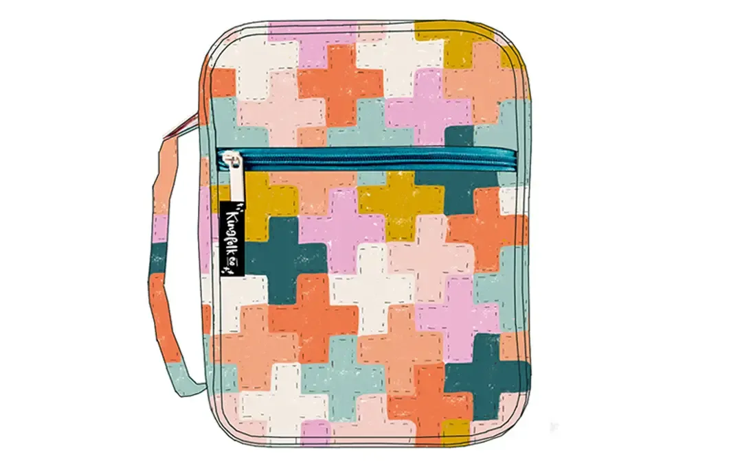 Cross Quilt Patchwork Bible Cover