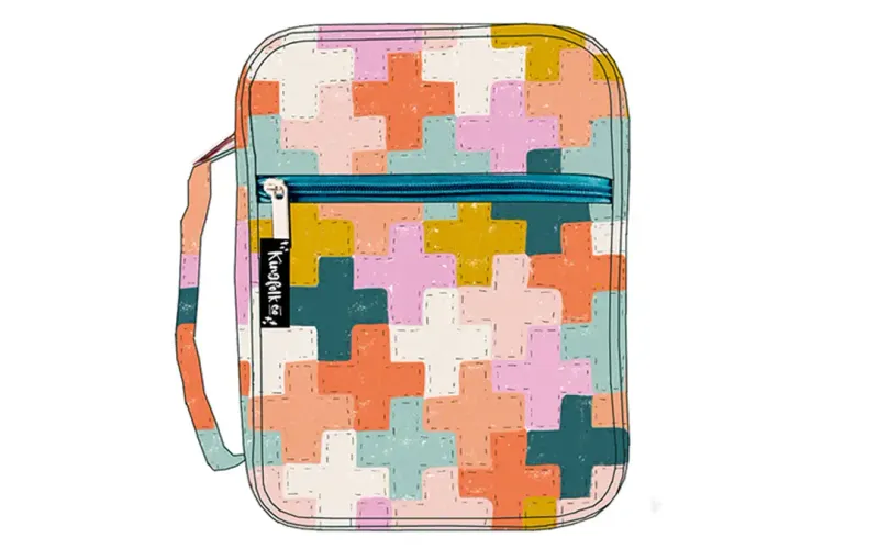 Cross Quilt Patchwork Bible Cover