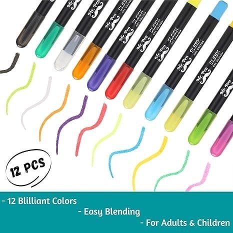Gel Crayon 12 colors Non-toxic