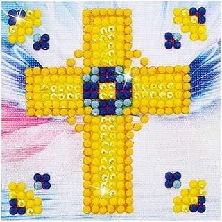 Diamond Dots Golden Cross